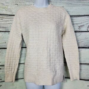 Maurices Women’s White Metallic Knit Sweater XS
